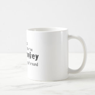 Ich wurde dem Hokey Pokey Typografy Zitat zugeschr Kaffeetasse