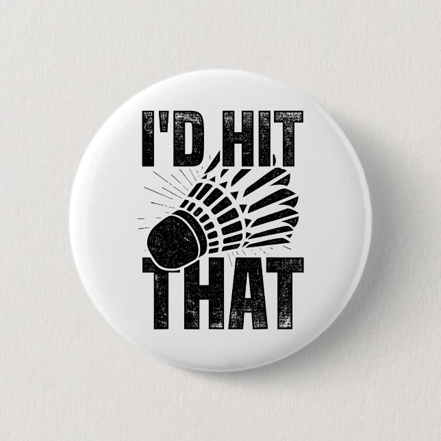 Ich würde den Badminton Shuttle Badminton Player S Button (Vorderseite)