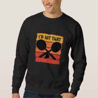 Ich würde den Badminton Shuttlecock Badminton Play Sweatshirt