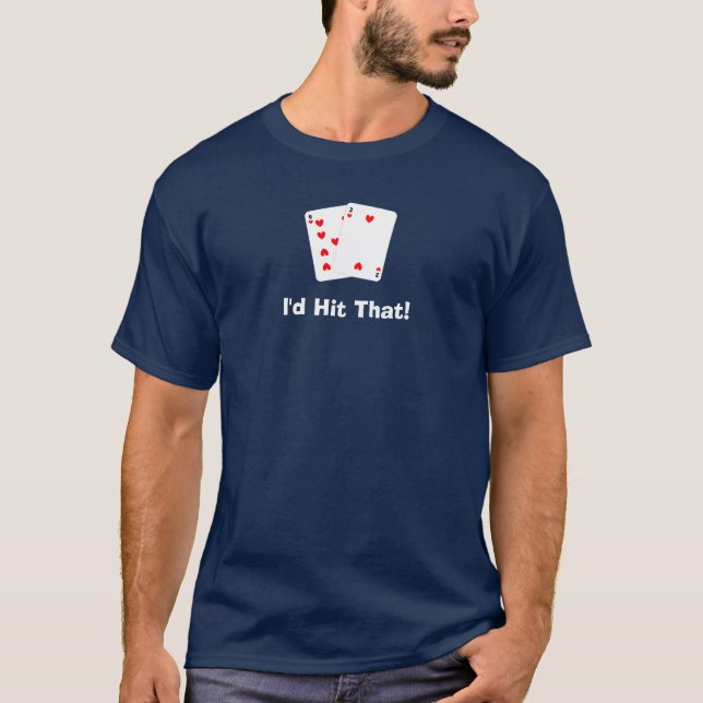 Ich würde den schlagen! Schwarzes Jack-T-Shirt T-Shirt (Vorderseite)