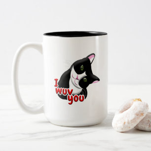 Ich würde dich Cat haben lassen Zweifarbige Tasse