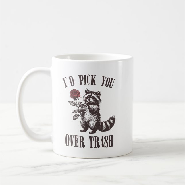 Ich würde dich über Müll abholen Kaffeetasse (Links)