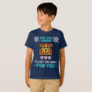 Ich würde die Welt für dich plündern Retro Gamer P T-Shirt