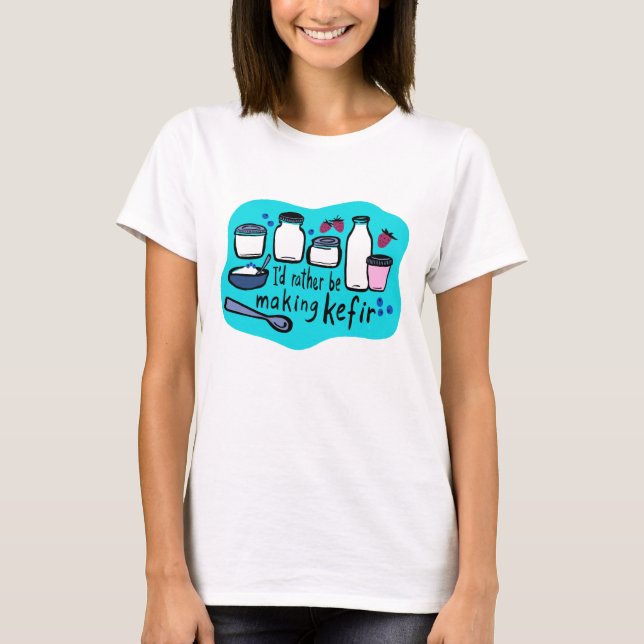 ICH WÜRDE DIE ZENTRALE Fun Fermentation ANSTALTEN T-Shirt (Vorderseite)