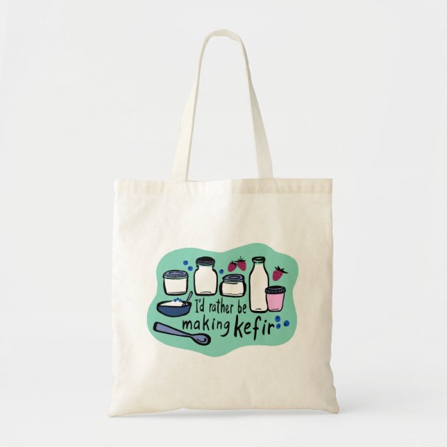 ICH WÜRDE DIE ZENTRALE Fun Fermentation ANSTALTEN Tragetasche (Vorne)