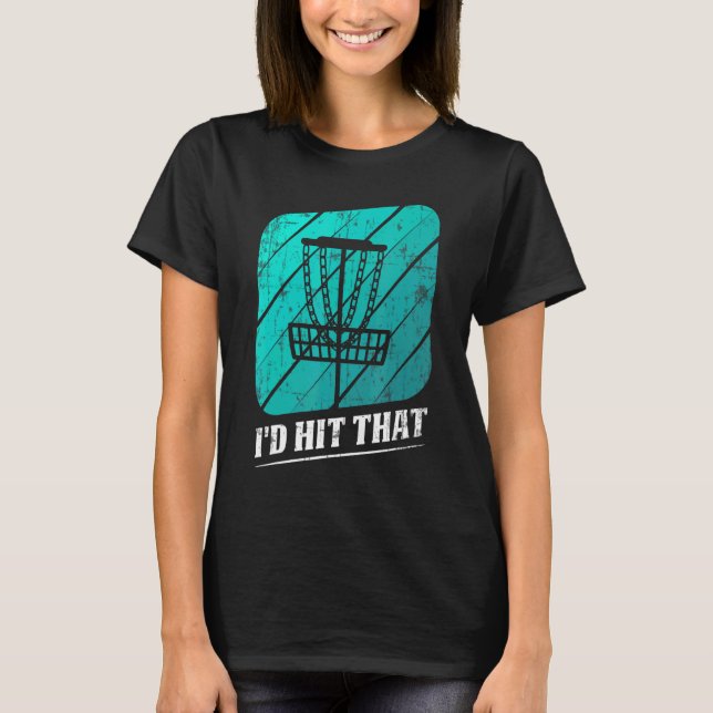 Ich würde diese Disk Golf Tree Disk Golf Par treff T-Shirt (Vorderseite)