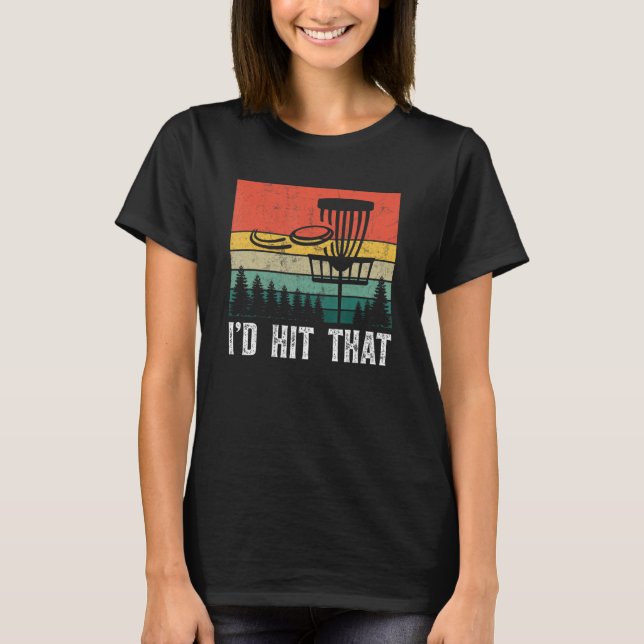Ich würde diese Disk Golf Tree Disk Golf Par treff T-Shirt (Vorderseite)