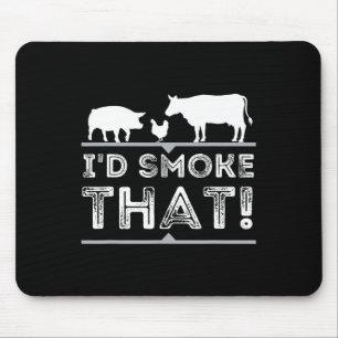 Ich würde diese lustige Grillen rauchen, die Barbe Mousepad