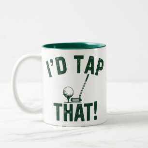 Ich würde diese lustigen Golf-Sarkasmus-Sprüche Go Zweifarbige Tasse