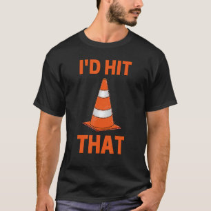 Ich würde diesen Autocross-Orangen-Verkehrsknotenp T-Shirt