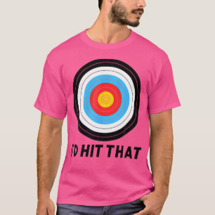 Ich würde diesen Bogenschieß-Witz-Bogen-Pfeil-Schü T-Shirt