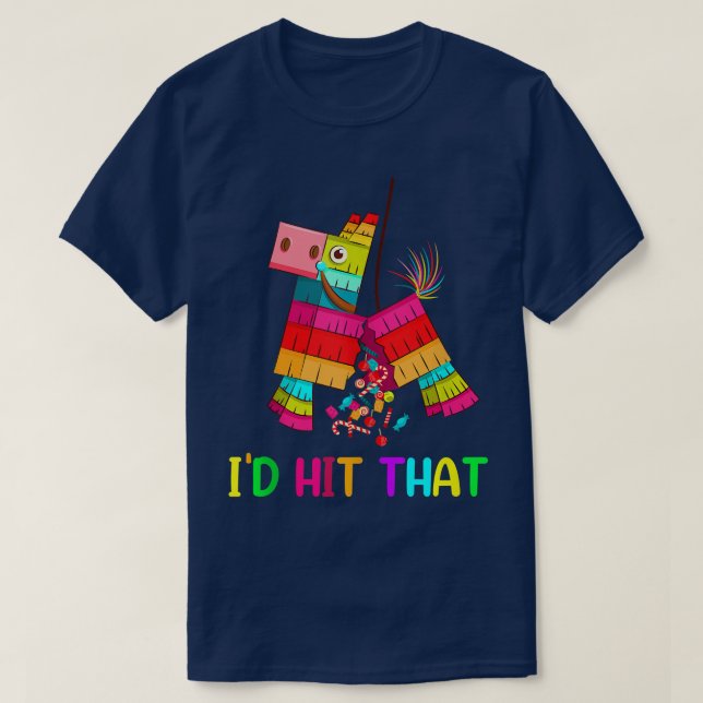 Ich würde diesen Coolen Cinco de mayo Pinata Carto T-Shirt (Design vorne)