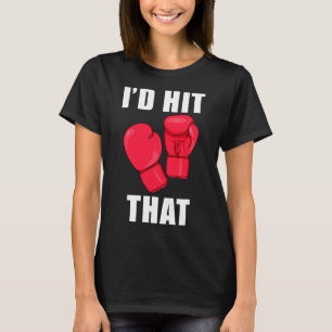 Ich würde diesen lustigen Spruch Kickboxen Männer T-Shirt
