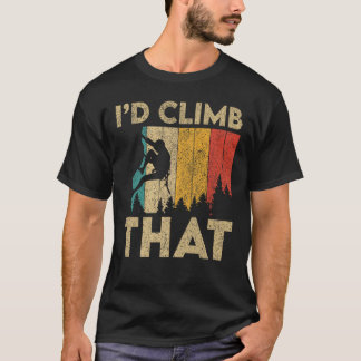 Ich würde diesen lustigen Vintage Boulder erklimme T-Shirt