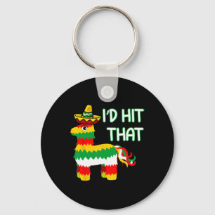 Ich würde diesen Pinata für Cinco De Mayo schlagen Schlüsselanhänger