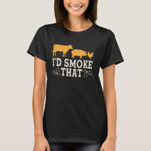Ich würde dieses BBQ-Rindfleisch-Schwein-Hähnchen  T-Shirt
