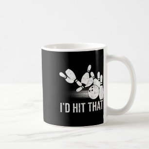Ich würde dieses Bowling-Shirt treffen Lustiges Bo Kaffeetasse