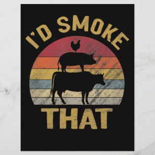 Ich würde dieses lustige BBQ Fleisch Räucherofen G Flyer