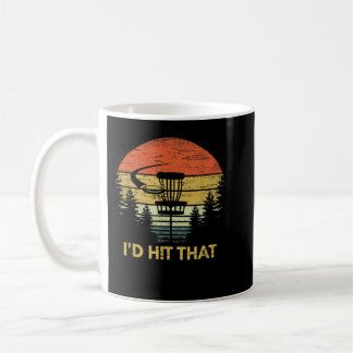 Ich würde dieses lustige Golf Frisbee Golfgeschenk Kaffeetasse