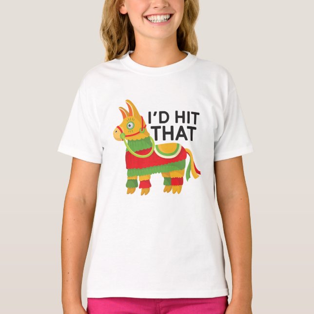 Ich würde dieses Party-Geschenk Pinata lustige T-Shirt (Vorderseite)