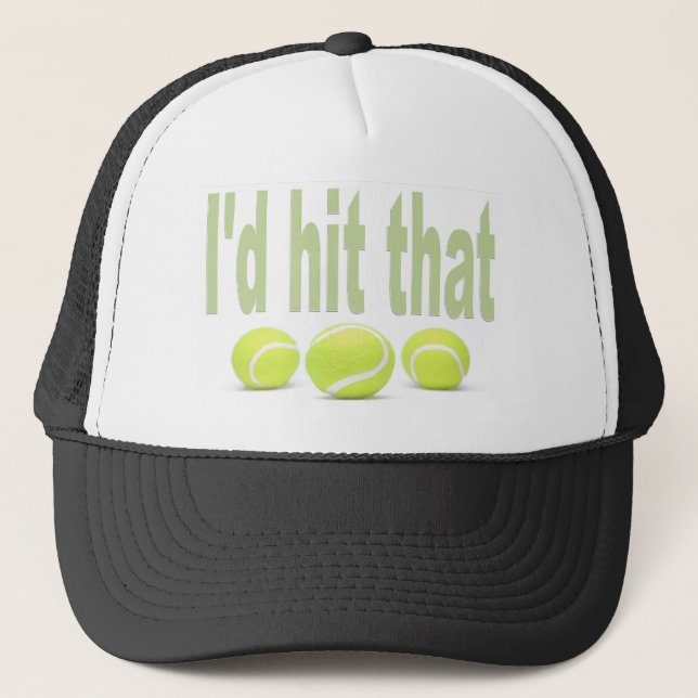 Ich würde dieses Tennis schlagen Truckerkappe (Vorderseite)