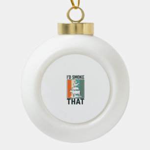 Ich würde dieses Vintage-BBQ-Landwirtschaftstiere- Keramik Kugel-Ornament