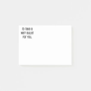 Ich würde dir eine Kugel nehmen Post-it Klebezettel