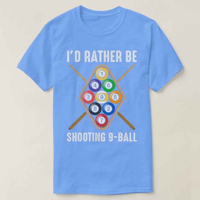 Ich würde eher 9-Ball-Billiard-Gear zeigen T-Shirt (Design vorne)