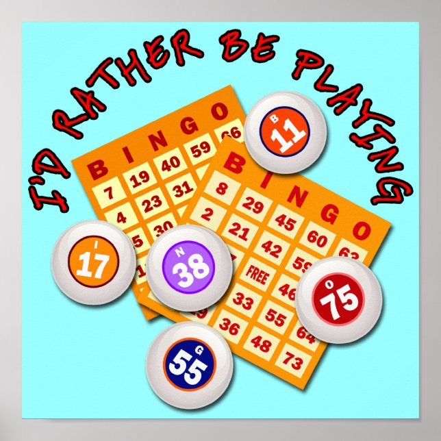 Ich würde eher Bingo spielen Poster (Vorne)