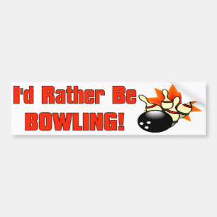 Ich würde eher Bowling sein Autoaufkleber