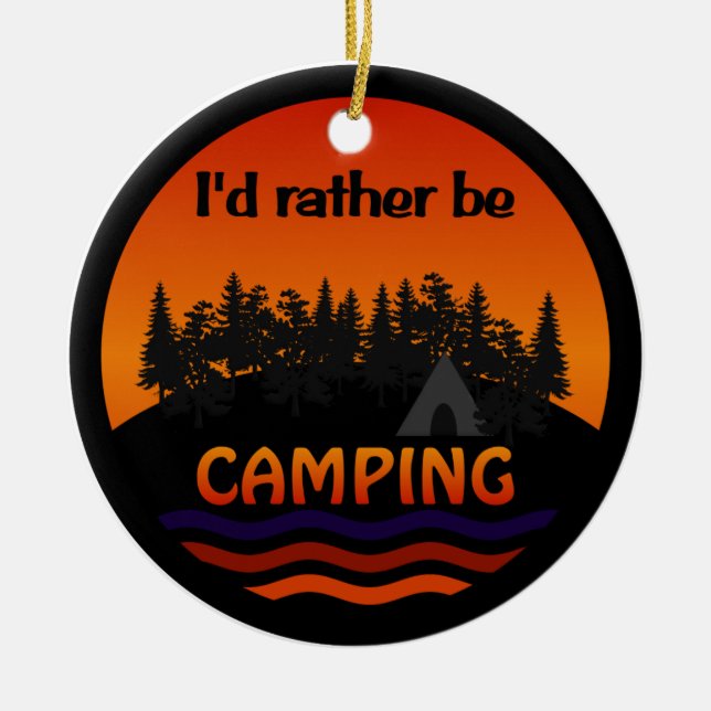 Ich würde eher Campingsverzierung sein Keramik Ornament (Vorne)