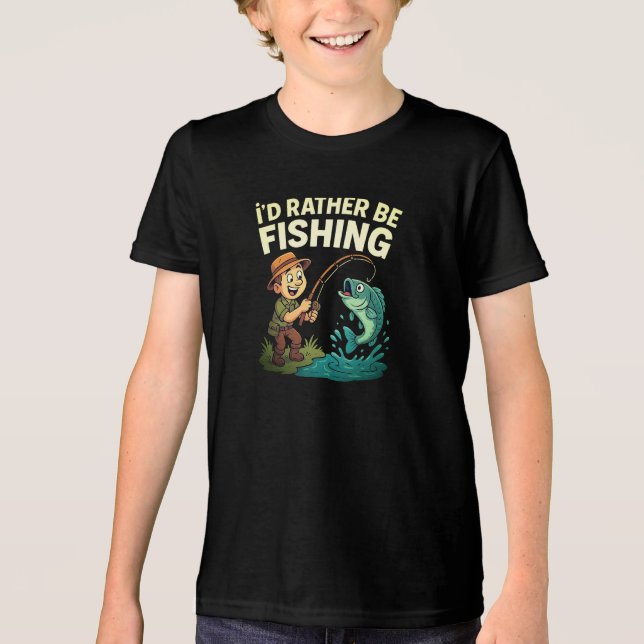 Ich würde eher Cartoon-Design fischen Tri-Blend Shirt (Vorderseite)