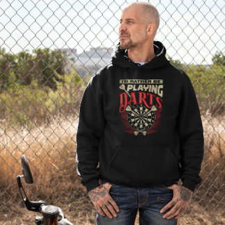 Ich würde eher Darts spielen - sarkastischer Dart- Hoodie