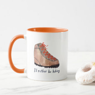 Ich würde eher das Hiking Boot Watercolor Camping Tasse
