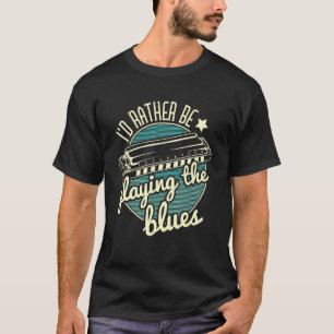 Ich würde eher die Blues Harmonica Player H spiele T-Shirt
