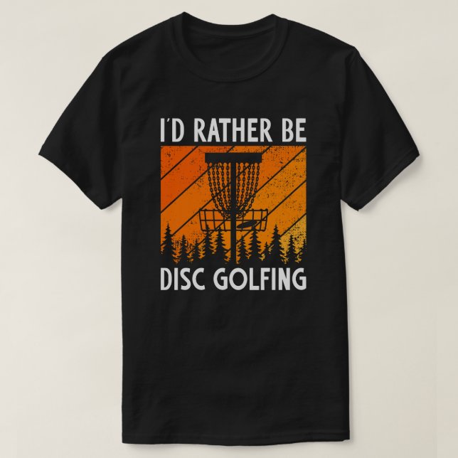 Ich würde eher "Disk Golfing Retro Disk Golf" spie T-Shirt (Design vorne)
