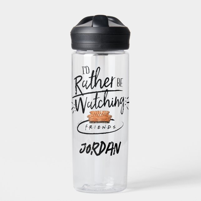 Ich würde eher FRIENDS™ sehen | Name hinzufügen Trinkflasche (Vorderseite)