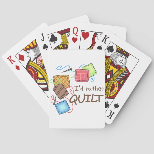 Ich würde eher gequilt spielkarten (Rückseite)