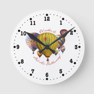 Ich würde eher Heißluft-im Ballon aufsteigende U Runde Wanduhr