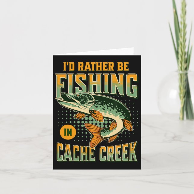 Ich würde eher im Cache-Bach fischen Karte (Vorderseite)