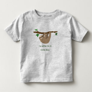 Ich würde eher in Costa Rica sein, personalisiert Kleinkind T-shirt