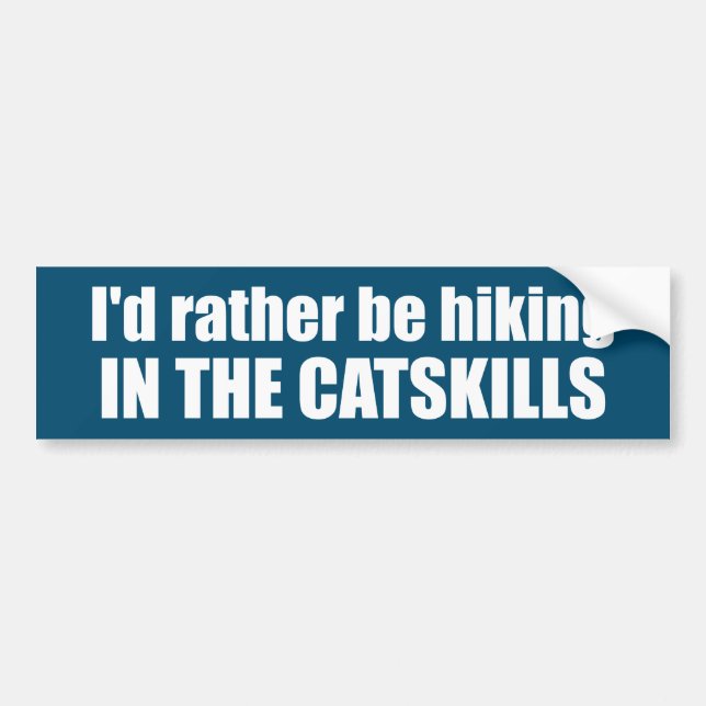 Ich würde eher in den Catskills wandern Autoaufkleber (Vorne)