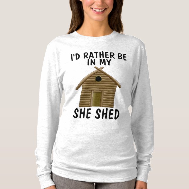 Ich würde EHER IN MEINEM SIE VERSCHÜTTETE Damen-T T-Shirt (Vorderseite)