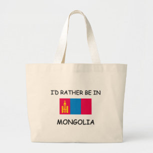 Ich würde eher in Mongolei sein Jumbo Stoffbeutel