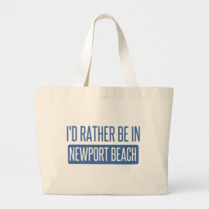 Ich würde eher in Newport-Strand sein Jumbo Stoffbeutel