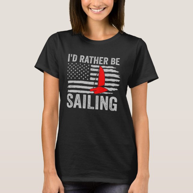 Ich würde eher katamaranischen Kapitän 1 segeln T-Shirt (Vorderseite)