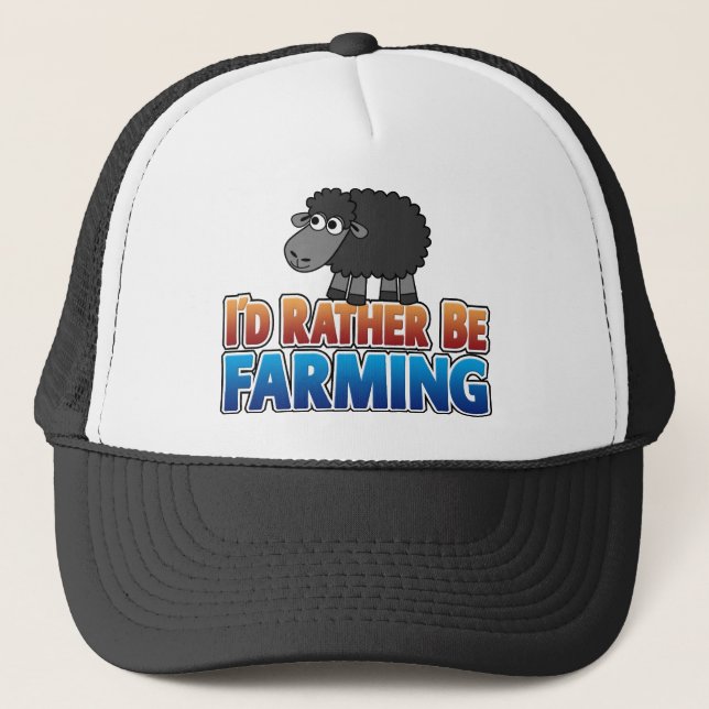 Ich würde eher Landwirtschaft betreiben! Truckerkappe (Vorderseite)