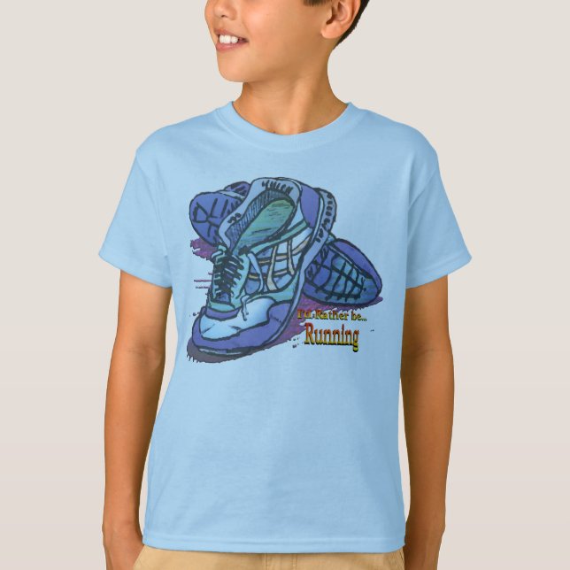 Ich würde eher laufende _Turnschuhe sein T-Shirt (Vorderseite)