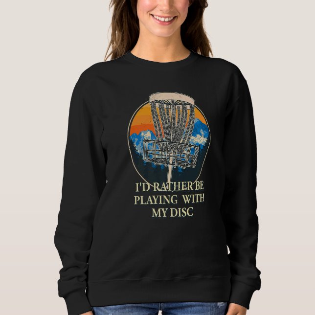 Ich würde eher mit meiner Disk Introvert Disk spie Sweatshirt (Vorderseite)