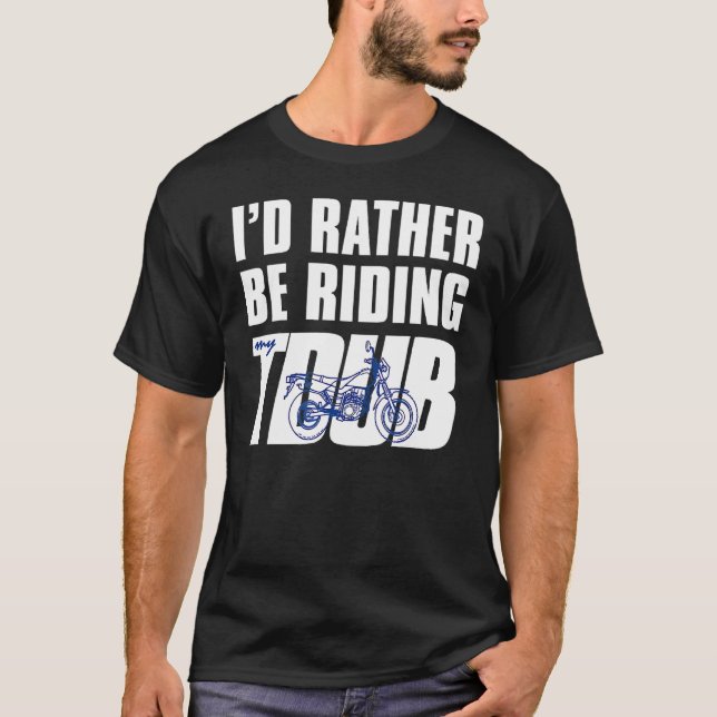 Ich würde eher mit Tdub ADV Dual Sport Motorrad fa T-Shirt (Vorderseite)